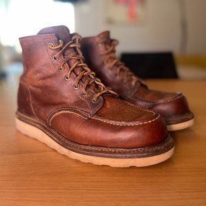 Red Wing 1907 Moc Toe Boots Size 8.5 D